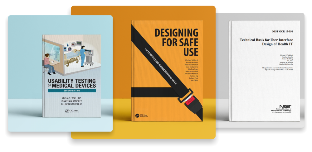 Jonathan Kendler has co-written two books: Usability Testing of Medical Devices and Designing for Safe Use
